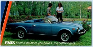 Automobile Advertising 1979 FIAT SPIDER 2000 Convertible Car 4x8¼ Postcard