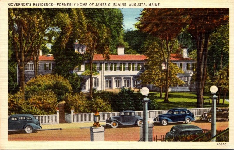 Maine Augusta Governor's Residence Formerly Home Of James G Blaine