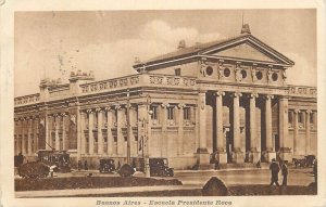 Argentina Buenos Aires Escuela Presidente Roca school building tram 1921