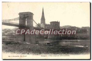 Postcard Langon Old Suspension Bridge On The Garonne