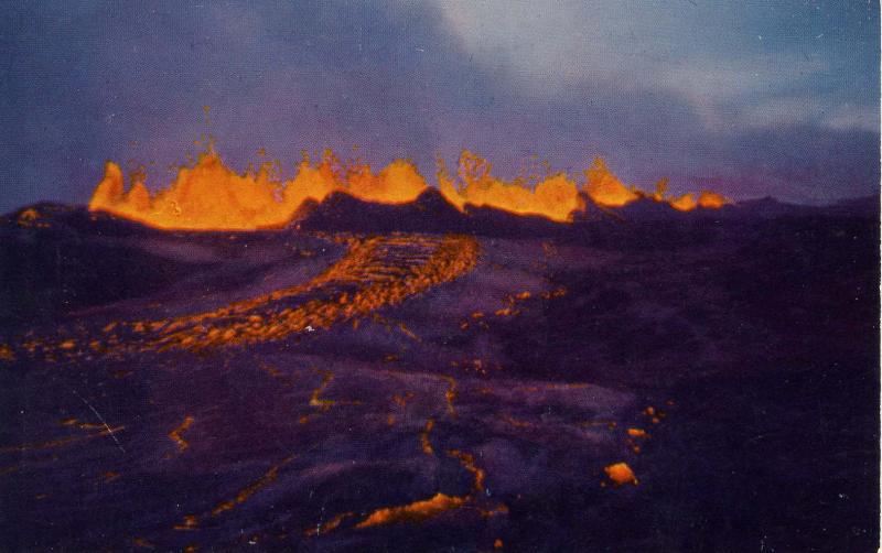 HI - Mauna Loa Volcano Eruption, 1950