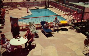 Phoenix Arizona 1950s Postcard San Carlos Hotel Swimming Pool