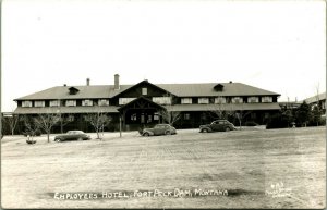 RPPC Employees Hotel Fort Peck Dam  Montana MT UNP Postcard A3 Coles Studio C11