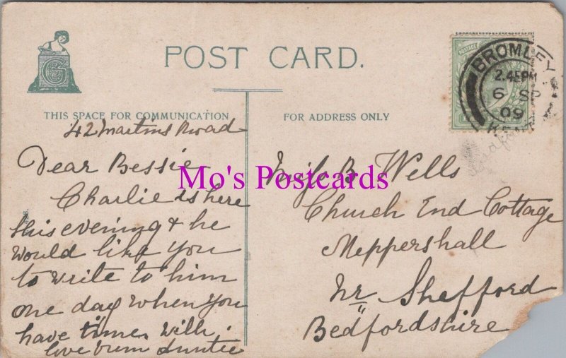 Genealogy Postcard - Wells, Meppers Hall, Nr Shefford, Bedfordshire GL2400