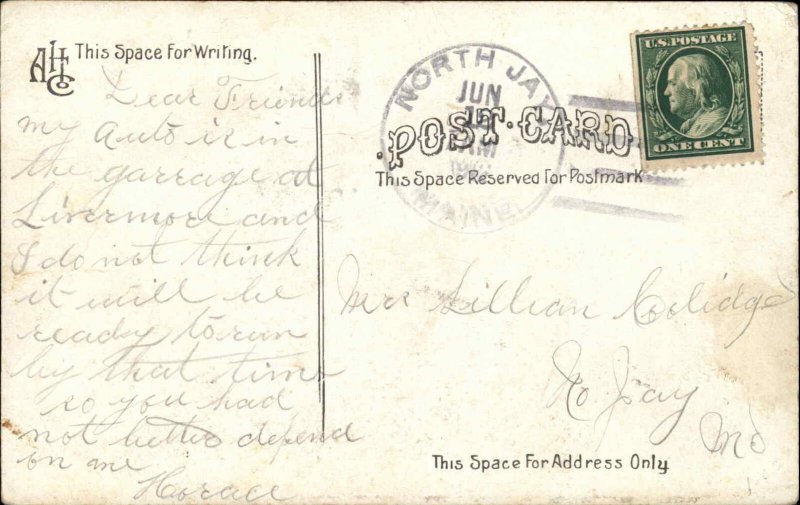 Antique PC Famous Quotes Eugene Field Poem Poetry Gate and Flowers