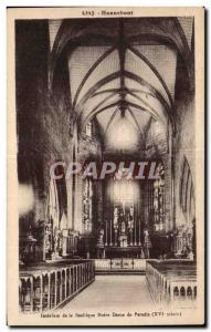 Old Postcard Hennebont Inside the Basilica of Our Lady of Paradise