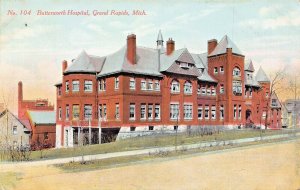 GRAND RAPIDS MICHIGAN~BUTTERWORTH HOSPITAL~1911 WILL CANAAN PUBL POSTCARD