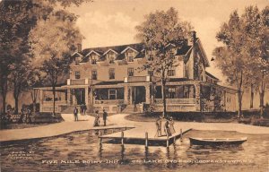 Cooperstown New York Five Mile Point Inn Vintage Postcard AA110127
