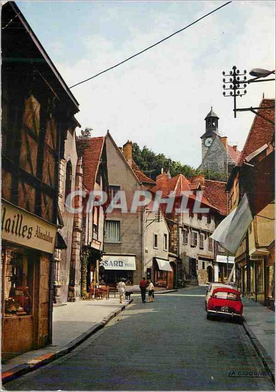 Modern Postcard Montlucon (Allier) Old houses rue Porte St Pierre