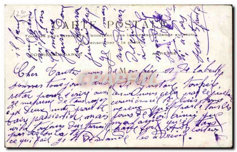 Old Postcard Paris Gare de Lyon