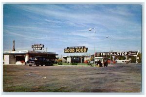 c1950's Grant's Truck & Car Stop Coffee Shop Dave Grants Boise Idaho ID Postcard