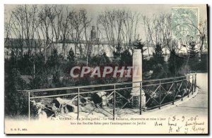 Old Postcard The Vienna Public Garden Roman road