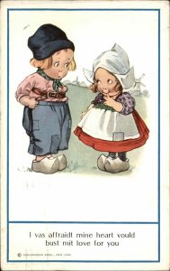 Charles Twelvetrees Dutch Children Romance 152-1 c1910 Postcard