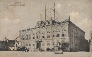 Malta - Auberge de Castille vintage postcard