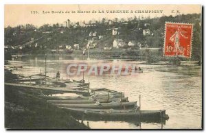 Old Postcard The Banks of the Marne in Champigny Varenne