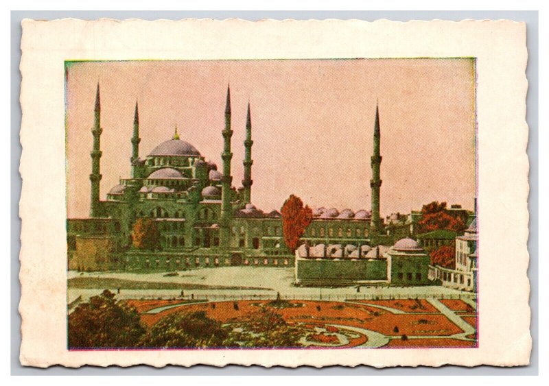 Sultan Ahmet Mosque Turkey Istanbul Constantinople 1919 Continental Postcard O21