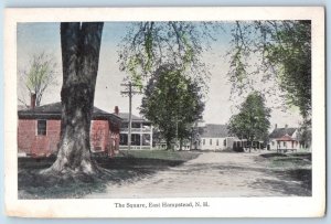 Hampstead New Hampshire Postcard Square East Exterior House 1920 Vintage Antique