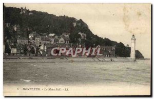 Old Postcard Honfleur Mont Joli