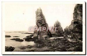 Postcard Modern Penestin The rocks of fishing place Bile