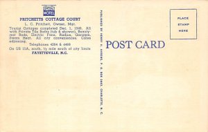 Pritchett's Cottages Fayetteville, North Carolina NC