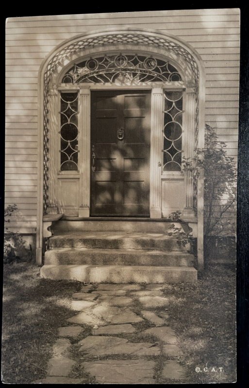 Vintage Postcard 1928 Russell House Doorway, Castine, Maine (ME)