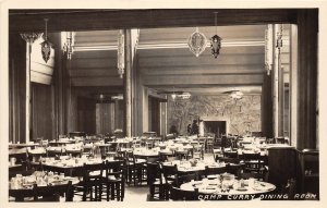 H10/ Yosemite National Park California Postcard RPPC Camp Curry Dining Room