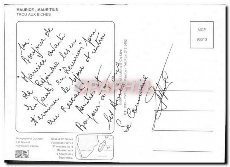 Postcard Modern Mauritius Mauritius Trou Aux Biches