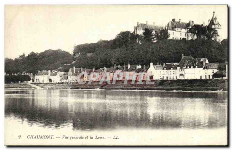 Old Postcard Vue Generale Blois and the Loire
