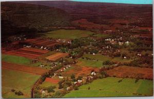 View of Schoharie Valley and Village of Schoharie NY Vintage Postcard L13