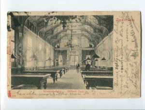 287257 HOLLAND AMSTERDAM Krasnapolsky billiard Zaal billiard Hall Vintage RPPC