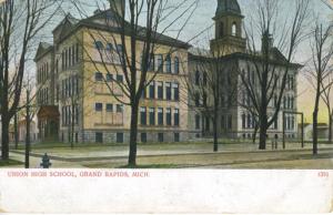 Union High School ~ Grand Rapids Michigan MI Mich ~ Vintage Postcard