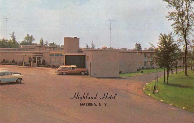 Massena New York Highland Hotel Vintage Postcard JI657971