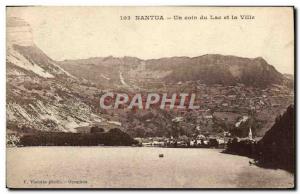 Old Postcard Nantua A Corner of the Lake and the City