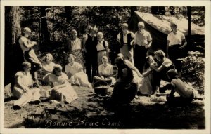 East Otis Massachusetts MA Camp Bonnie Brae Girls Camp c1930 Real Photo Postcard