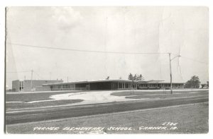 RPPC Postcard Garner Elementary School Garner IA Iowa