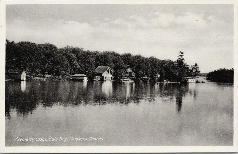 Cromarty Lodge Bala Bay Muskoka Ontario ON Unused Vintage Postcard E38