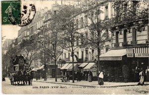 CPA PARIS 17e Avenue de Clichy Rue Lacroix (1248998)