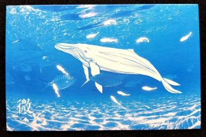 [AG] P398 Whale Marine Life Ocean Fish Underwater (postcard) *glow in dark *New