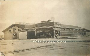 RPPC Postcard Colorado Deer Trail C-1910 Lumber Yard Hardware Store 23-9923