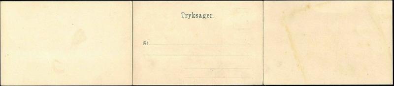 norway norge, BERGEN, Triple 3x Panorama Postcard (1899)