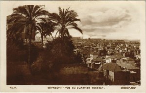 PC CPA LEBANON BEYROUTH QUARTIER SURSOCK Vintage REAL PHOTO Postcard (b23124)