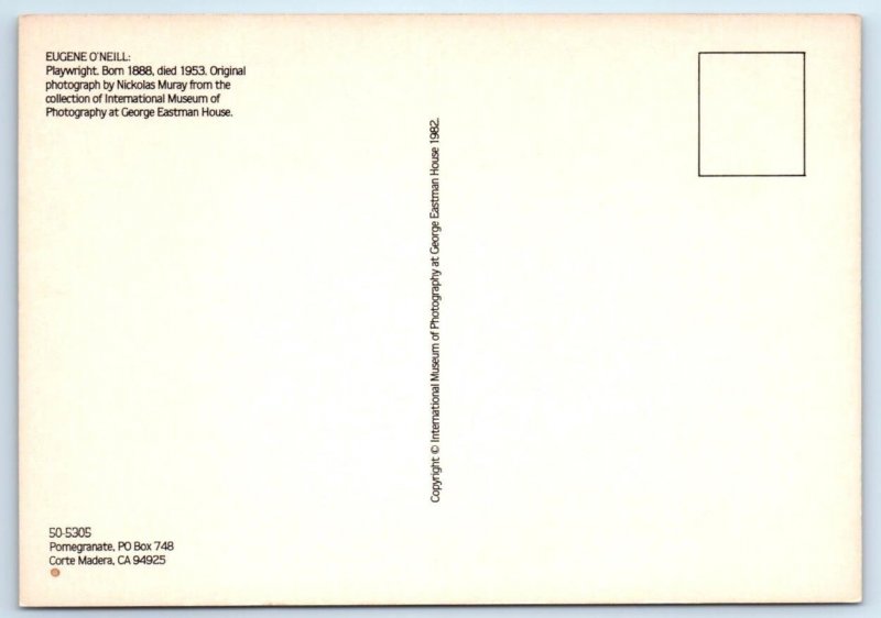 EUGENE O'NEILL ~ Playwright Portrait by Nickolas Muray 4x6 ~ 1982 Postcard