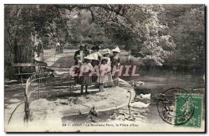 Vichy Old Postcard The new park the room d & # 39eau (children)