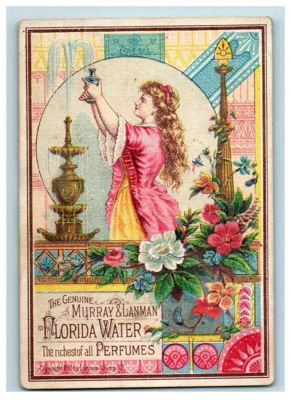 1880's Murray & Lanman Florida Water Perfume The Flowers Of Paradise P172