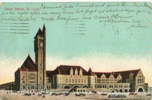 1906 Union Station, St. Louis Missouri Vintage Postcard