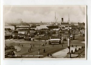 3091491 UK Pier Head and Mersey side Liverpool Vintage photo PC