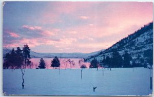 M-56386 Lake Chelan In Winter as viewed from Lake Chelan State Park Washington