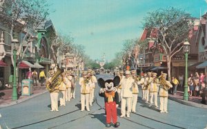 Disneyland Mickey Mouse and Disneyland Band Anaheim Vintage Postcard 07.17