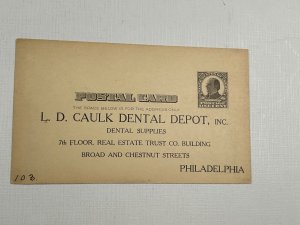 Dentist Advertising Postcard LD Caulk Dental Depot Philadelphia PA