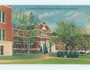 Unused Linen HOSPITAL SCENE Oklahoma City Oklahoma OK J9379